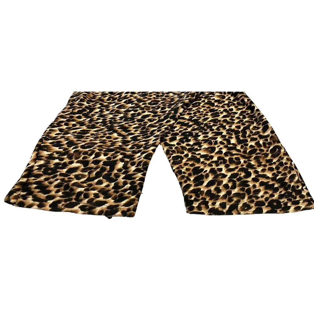 ELEMENTZ DOLMAN SLEEVE, ROUND NECK, TUNIC TOP, WOMENS, PXL, BROWN & TAN ANIMAL - Picture 7 of 11